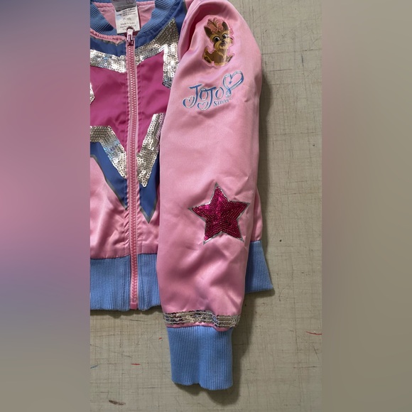 Jojo Siwa Nickelodeon year 2020 girls silk jacket with sequins XS (4/5) - Picture 8 of 13